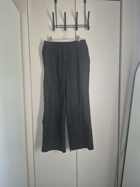 Women's Black Wide-Leg Trousers